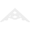 Ekena Millwork Pitch Robin Architectural Grade PVC Gable Pediment, 60"W x 27 1/2"H x 1"P (11/12) GPP060X028X100ROB - alternate 3